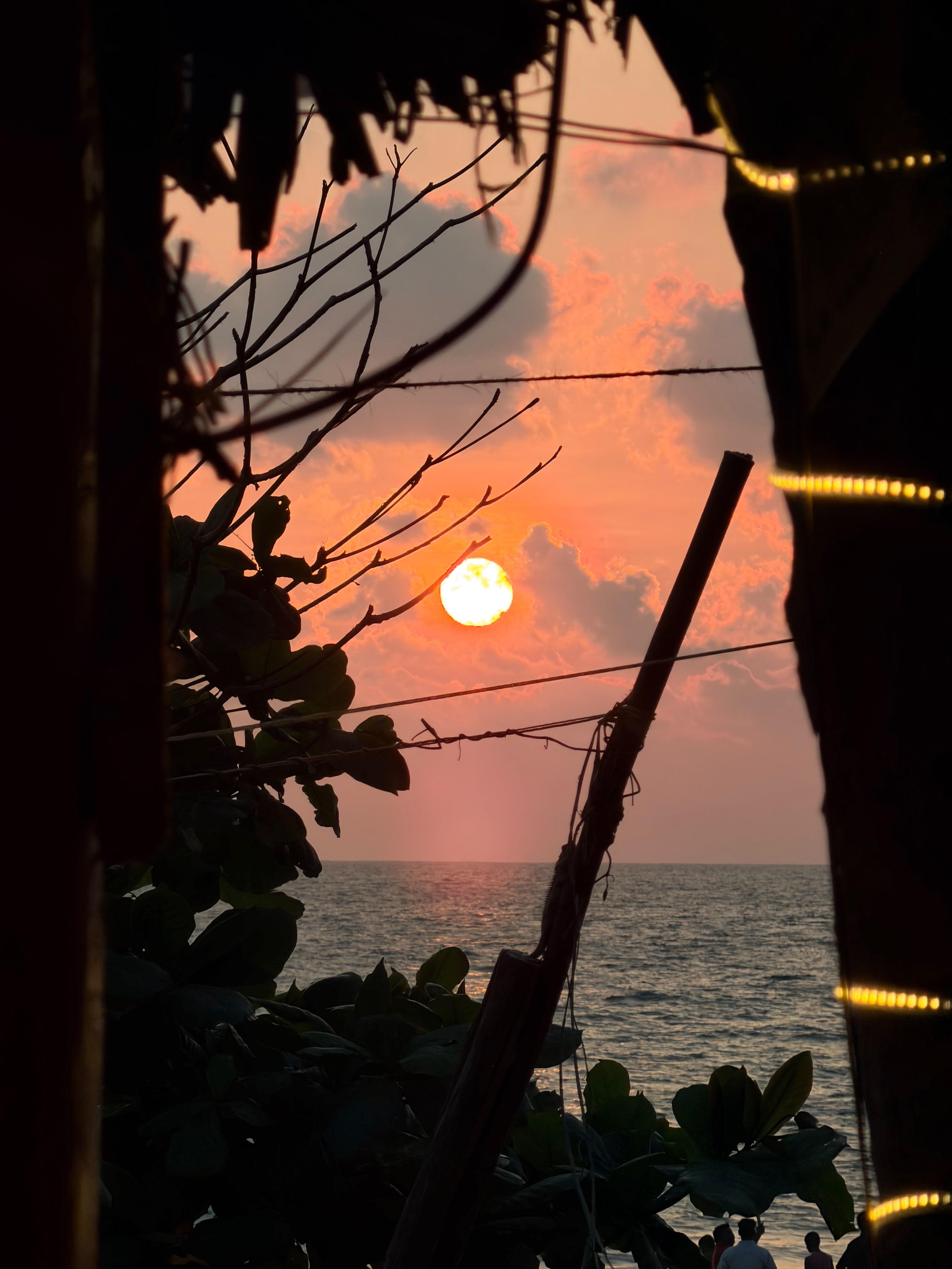 Golden sunset over the Arabian Sea
